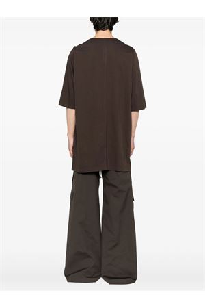 T-shirt in cotone marrone RICK OWENS | RU02E1274JA78